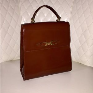 Etienne Aigner Patent Leather Top Handle Bag